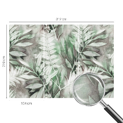 Fotomurale adesivo Foglie ad acquerello