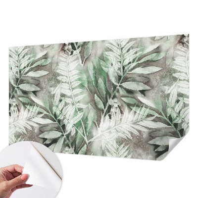 Fotomurale adesivo Foglie ad acquerello