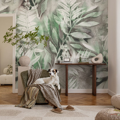 Fotomurale adesivo Foglie ad acquerello