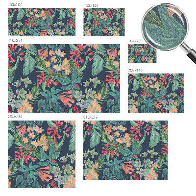 Fotomurale per bambini Fiori tropicali