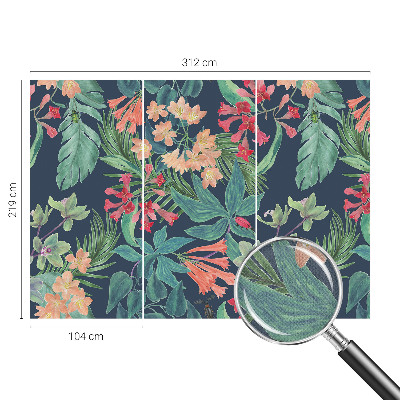 Fotomurale per bambini Fiori tropicali