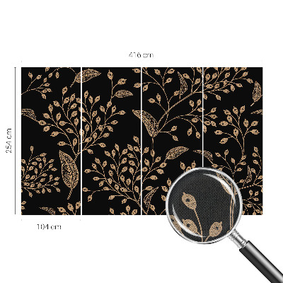 Carta da parati 3D eleganza botanica