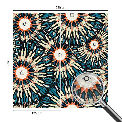 Carta da parati panoramica effetto 3D Energia floreale
