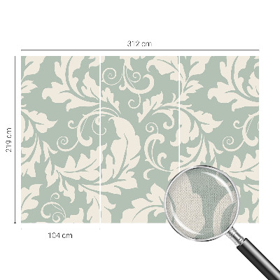 Fotomurale effetto 3D Foglie decorative