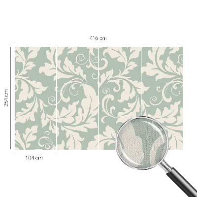 Fotomurale effetto 3D Foglie decorative