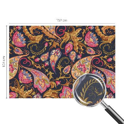 Carta da parati cameretta Paisley colorato