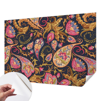 Carta da parati cameretta Paisley colorato