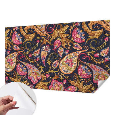 Carta da parati cameretta Paisley colorato