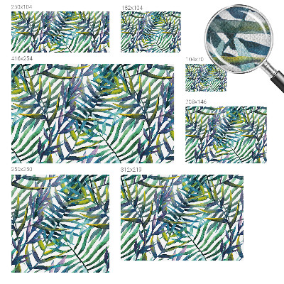 Carta da parati per cameretta Vegetazione esotica