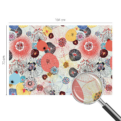 Carta da parati 3D Fiori colorati