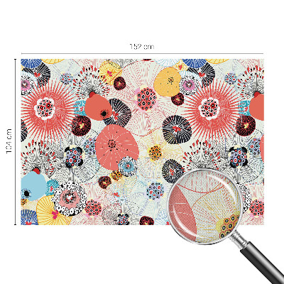 Carta da parati 3D Fiori colorati