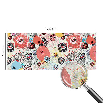 Carta da parati 3D Fiori colorati