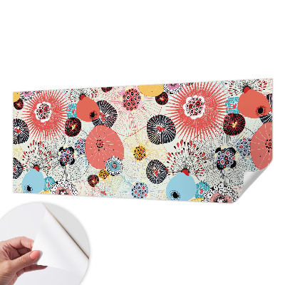 Carta da parati 3D Fiori colorati