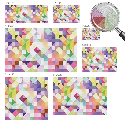 Fotomurale adesivo Forme multicolori
