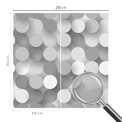 Carta da parati effetto profondità Cerchi grigi