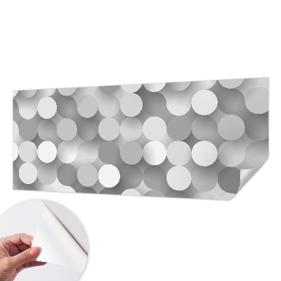 Carta da parati effetto profondità Cerchi grigi