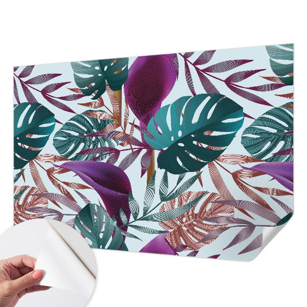 Carta da parati per cameretta Composizione tropicale