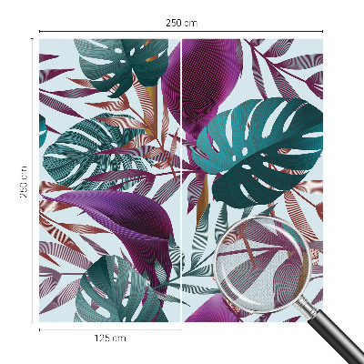 Carta da parati per cameretta Composizione tropicale