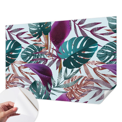 Carta da parati per cameretta Composizione tropicale