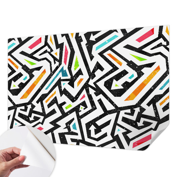 Carta da parati cameretta Mosaico astratto