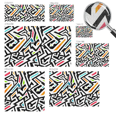 Carta da parati cameretta Mosaico astratto