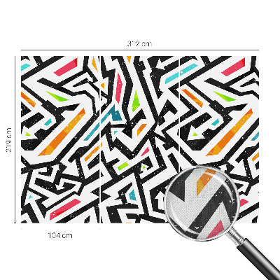 Carta da parati cameretta Mosaico astratto