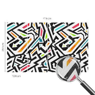 Carta da parati cameretta Mosaico astratto