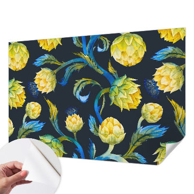 Carta da parati panoramica effetto 3D Virtuoso delle piante