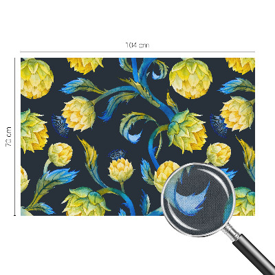 Carta da parati panoramica effetto 3D Virtuoso delle piante