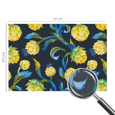 Carta da parati panoramica effetto 3D Virtuoso delle piante