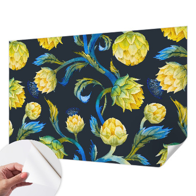 Carta da parati panoramica effetto 3D Virtuoso delle piante