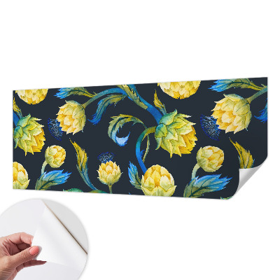 Carta da parati panoramica effetto 3D Virtuoso delle piante