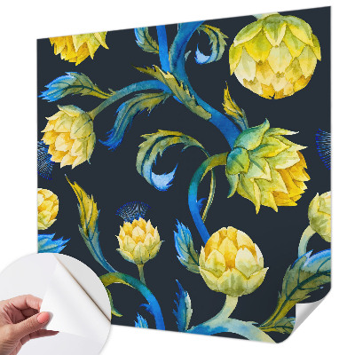 Carta da parati panoramica effetto 3D Virtuoso delle piante