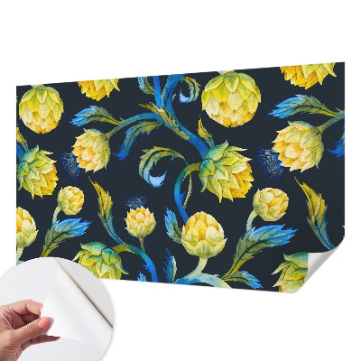 Carta da parati panoramica effetto 3D Virtuoso delle piante