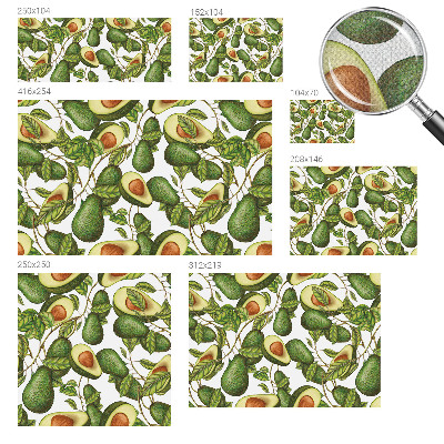 Carta da parati cameretta Modello di avocado