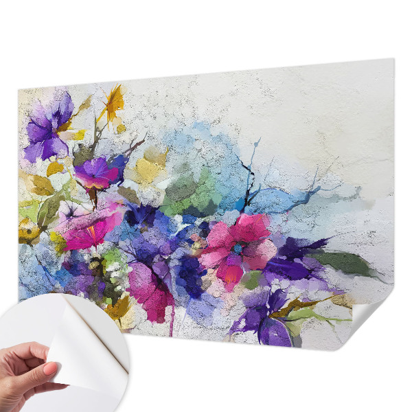 Fotomurale 3D Fiori astratti