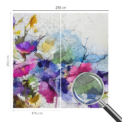 Fotomurale 3D Fiori astratti