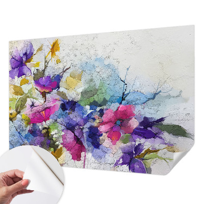 Fotomurale 3D Fiori astratti