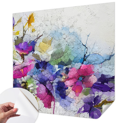 Fotomurale 3D Fiori astratti