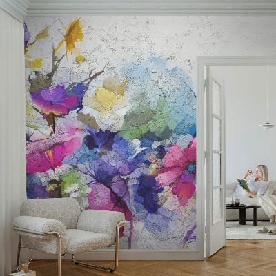 Fotomurale 3D Fiori astratti