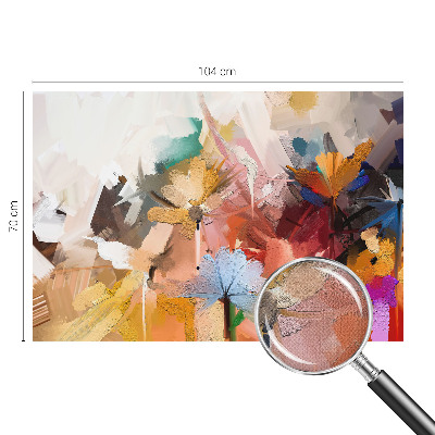 Carta da parati effetto profondità Astratto floreale