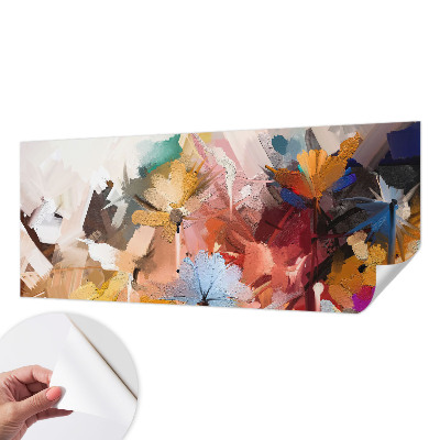 Carta da parati effetto profondità Astratto floreale