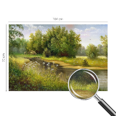 Carta da parati panoramica effetto 3D paesaggio rurale