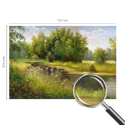 Carta da parati panoramica effetto 3D paesaggio rurale
