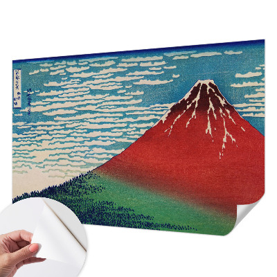 Fotomurale effetto 3D Montagna rossa