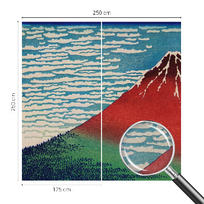 Fotomurale effetto 3D Montagna rossa