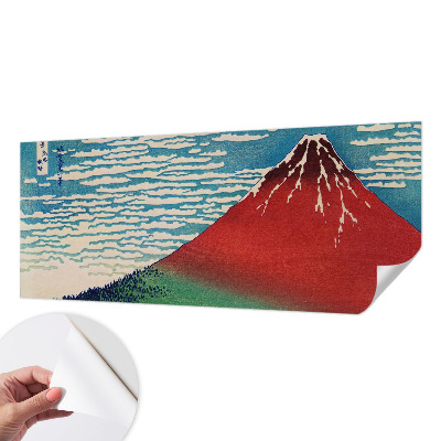 Fotomurale effetto 3D Montagna rossa