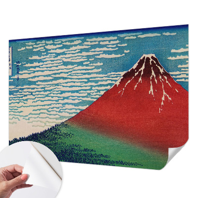 Fotomurale effetto 3D Montagna rossa