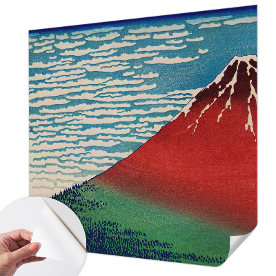 Fotomurale effetto 3D Montagna rossa