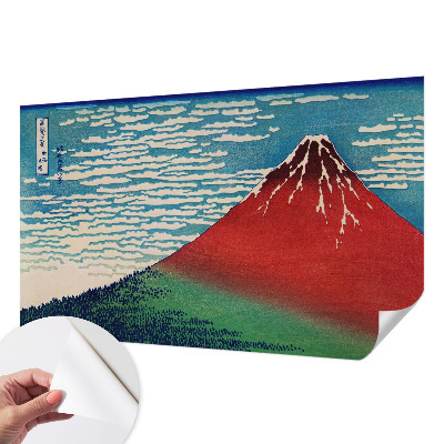 Fotomurale effetto 3D Montagna rossa